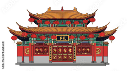 Temple of Heaven showcasing ancient Chinese temple architecture in Beijing with a traditional pagoda roof under the sky