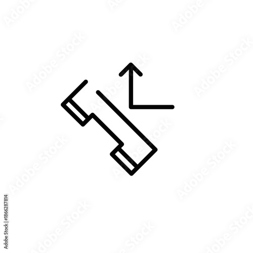 push pin and pins on white