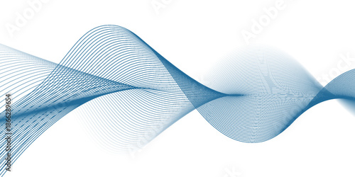 Abstract wave line. Digital frequency equalizer. digital Stylized line art background. Eps10