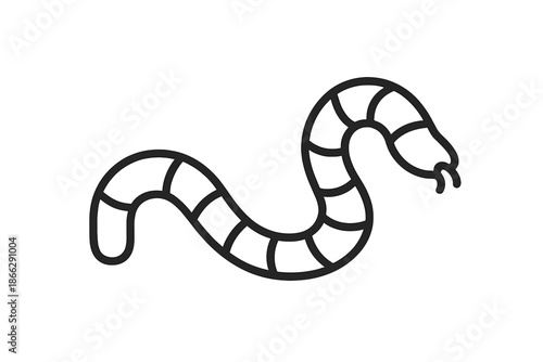 Night Crawler Icons. Line style icons of Night Crawlers: low stance, soft curve, tiny stinger mark, gentle pincer arc, rounded