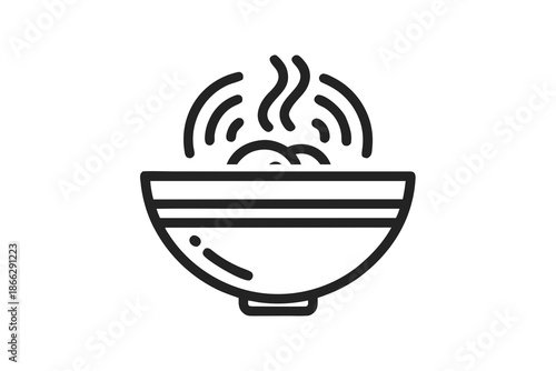 chicken soup bowl icon