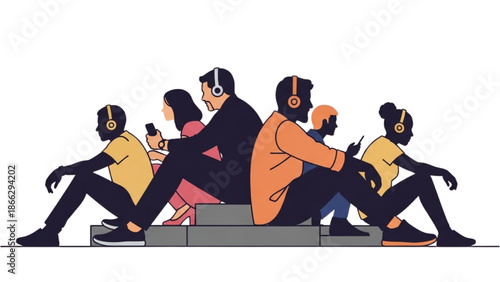 Diverse group of people sitting together in a relaxed atmosphere.