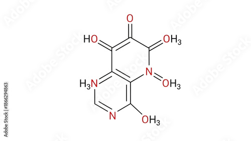Molecular structure of a complex organic compound with multiple functional groups