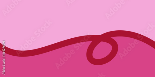 Soft pink wave loop vector illustration background. Pastel pink background with gentle wavy line decorations. Usage: Email headers and promotional flyers.