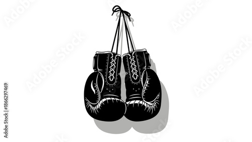 boxing gloves, padlock