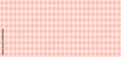 Seamless soft peach and cream argyle diamond pattern with checkered design for elegant textile backgrounds wallpapers pastel wrapping paper surface prints stylish vintage digital fabric
