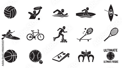 Ultimate Sports Icons Set with Various Activities