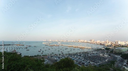 Timelapse of Pattaya at balihai bay the most famous and iconic of Pattaya that everyone come to visit here must know.