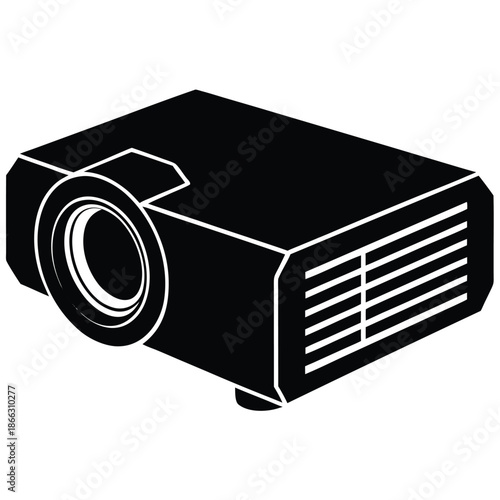 projector on white background