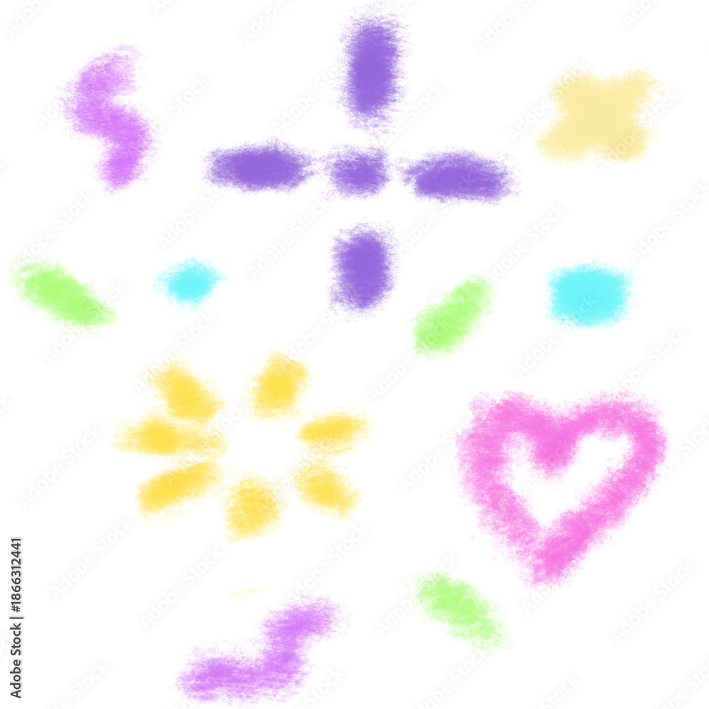 Fototapeta premium Colorful Abstract Playful Shapes
