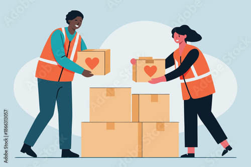 Humanity Donation Drive Box Line Ill