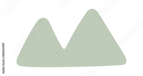 Geometric mountain range shape design