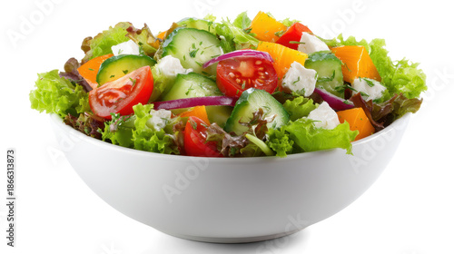 Fresh salad in bowl