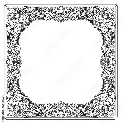 Great for invitations, greeting cards, vintage frames, and classy border design