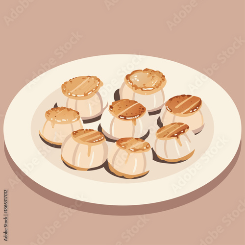 A plate of delicious cr?me br?l?e desserts.