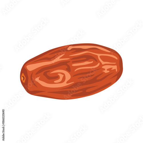 Simple date fruit icon vector for religious festivals and Islamic design concepts on white background