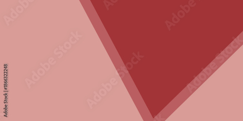 Red and pink geometric arrow illustration vector background. A sharp triangular shape pointing downwards with layered border effects. Ideal for social media posts, modern presentation slides.