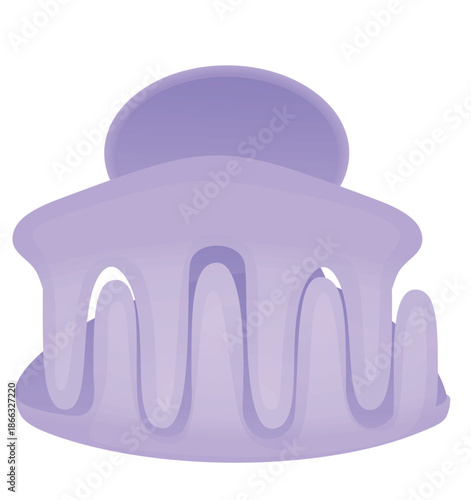 Mini claw clips for hair. vector