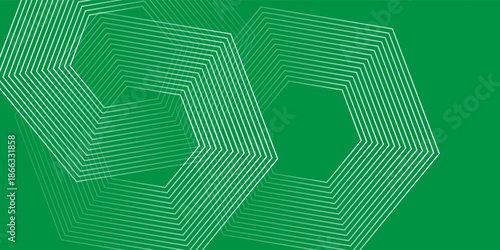 Abstract hexagon rendering of  green abstract glass background simple Art