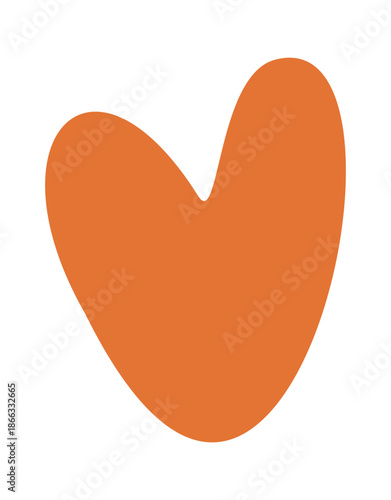 Red heart boho style print