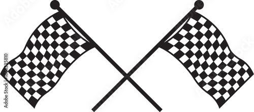 racing flags vector illustration file uses in sports and finishing line space 