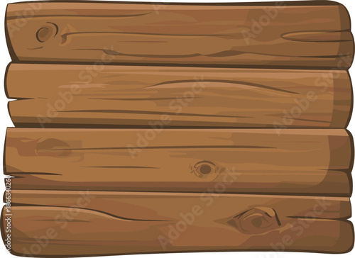 Wooden planks, rustic texture, cartoon style, natural wood grain, curved edges, stacked boards, digital design, background element