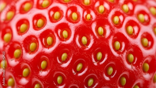 Wallpaper Mural Close Up of Vibrant Red Strawberry Surface and Seeds Torontodigital.ca
