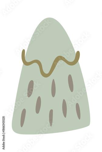 Abstract boho mount peak design