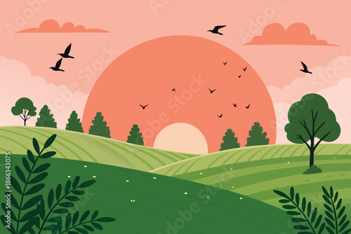 Peaceful Sunrise Field Hope