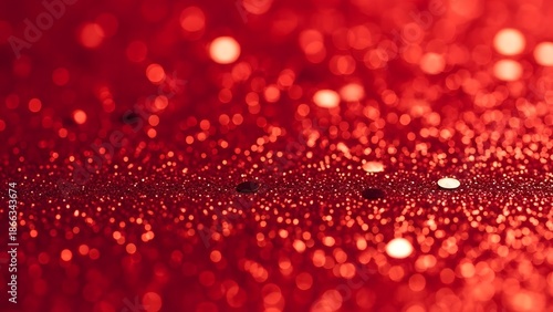 Sparkling Red Glitter Background for Festive Celebrations and Valentine s Day