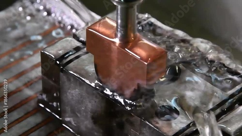 Electroerosion machine, erosion, metal stitching using an electric charge. The electric sewing machine creates iron parts.