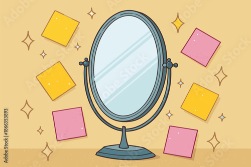 Self Confidence Mirror Affirmation Wall