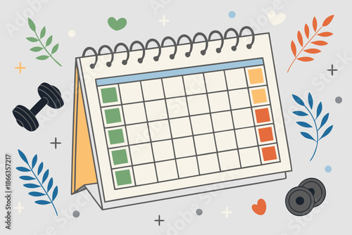 Self Help Habit Streak Calendar