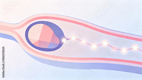 Egg cell ovulation fertilization reproductive system female anatomy medical illustration soft color abstract biology science health hope