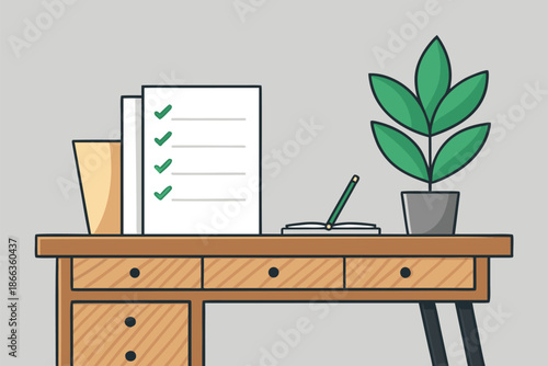 Self Help Reset Checklist Desk