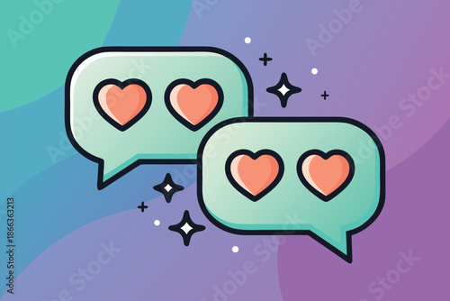 Support Hotline Chat Bubble Gradient