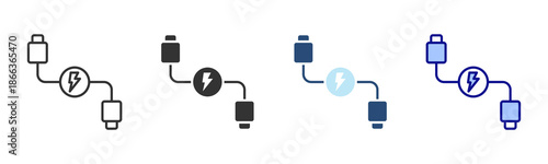 Transfer Icon Set. Designed In Multi Style