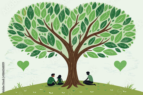 Care Humanity Heart Tree