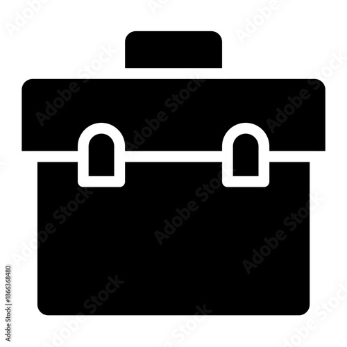 Tool box icon tools glyph style vector illustration, for apps and websites ui designs.