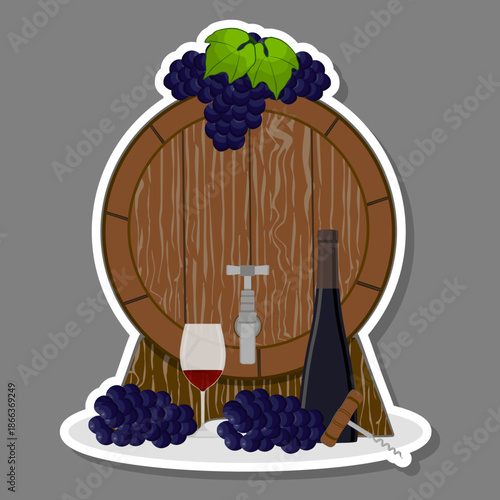 Various sweet tasty natural wine