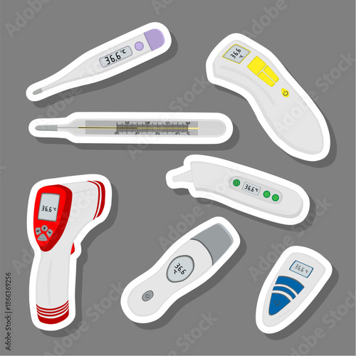 set different types of thermometers for prevention coronavirus