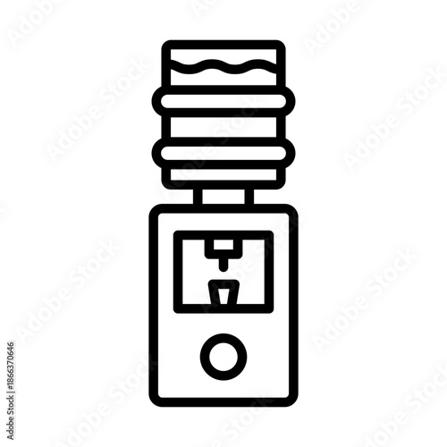 Water Cooler Icon Design