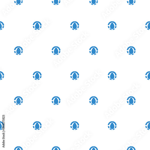 Water recycle seamless pattern isolated on white background