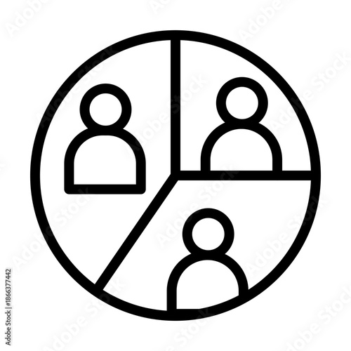 Customer Segmentation Vector Icon
