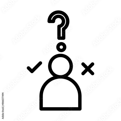 Decision Making Vector Icon