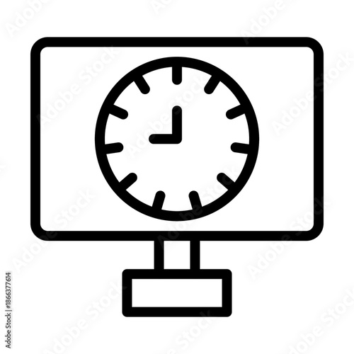 Time Series Analysis Vector Icon