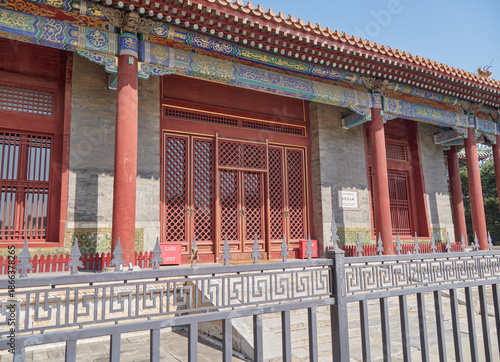 Quadro su tela Confucius Temple Main Hall Close-Up View, Beijing China