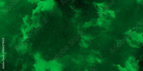 Abstract green and black textured smoke. cloud dark green textured painted background. abstract fire flame grunge texture background. Vintage grunge pattern for design and decoration space for text.	