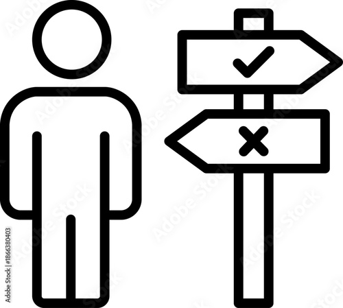 Decision Making line icon