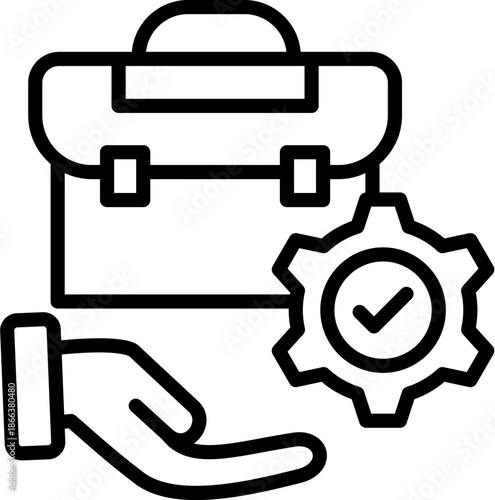 Responsibility line icon